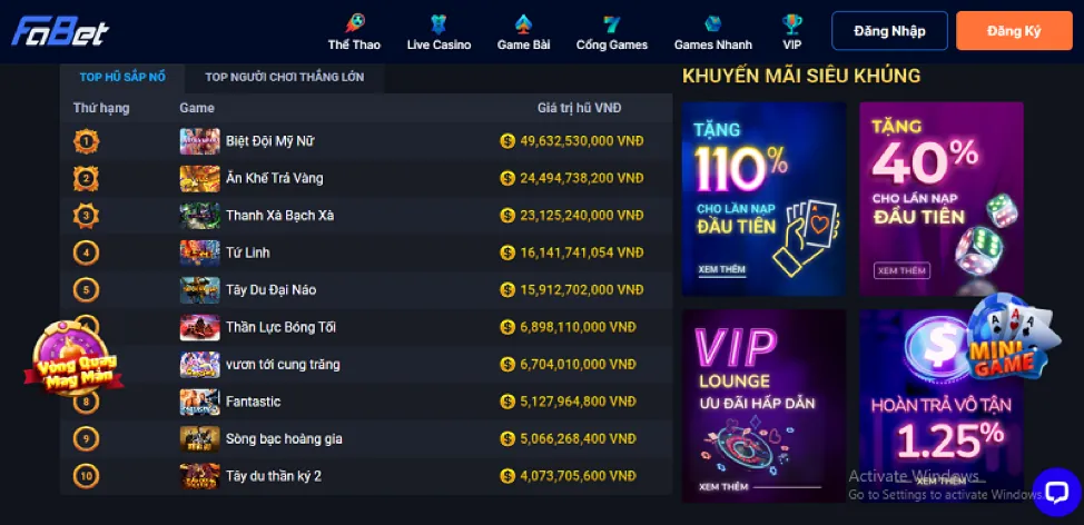 Ứng dụng di động 777bet nhà cái chơi bắn cá